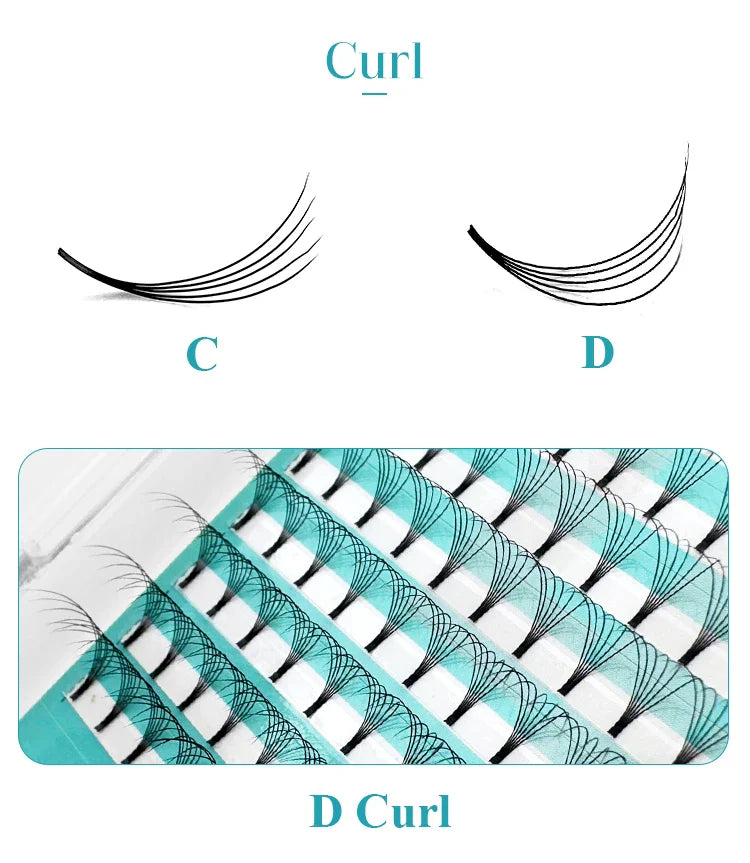 LAKANAKU 320 Fans Premade Volume Lashes – Fluffy Imported Material Eyelash Extensions, All Sizes