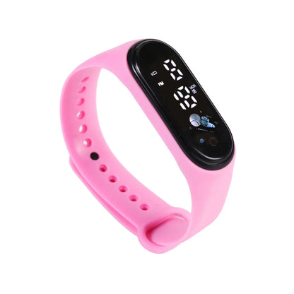 Kawaii Kids Smart Watch – Waterproof Digital Sports Watch for Boys & Girls with Silicone Strap