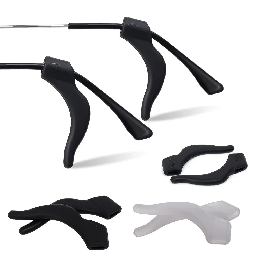 Anti-Slip Silicone Ear Hooks for Glasses | Elastic Eyewear Grip, Temple Holder & Fastener Accessories