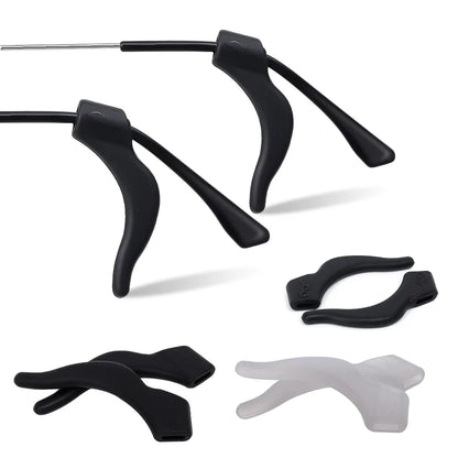 Anti-Slip Silicone Ear Hooks for Glasses | Elastic Eyewear Grip, Temple Holder & Fastener Accessories