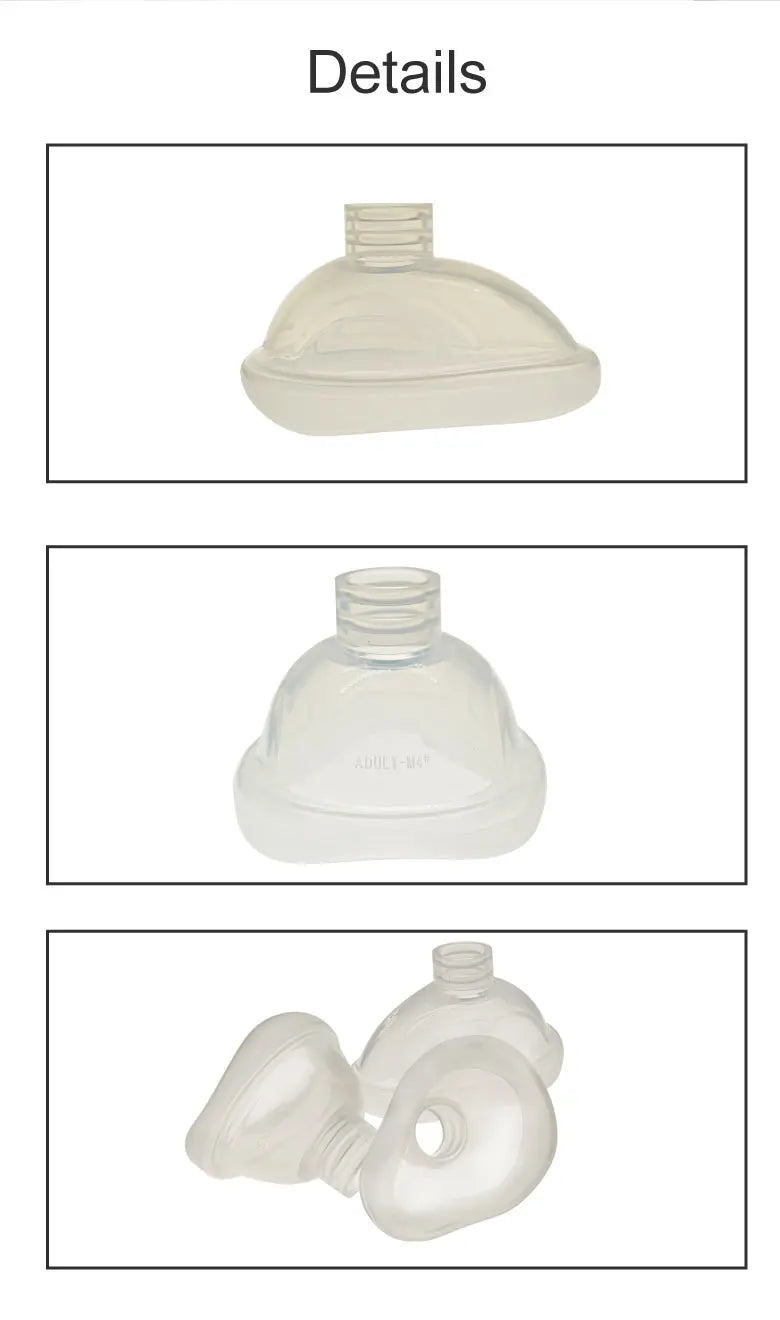 BamuCare Reusable Silicone Anesthesia Mask – First Aid Training Resuscitation Mask for Adult, Child & Infant