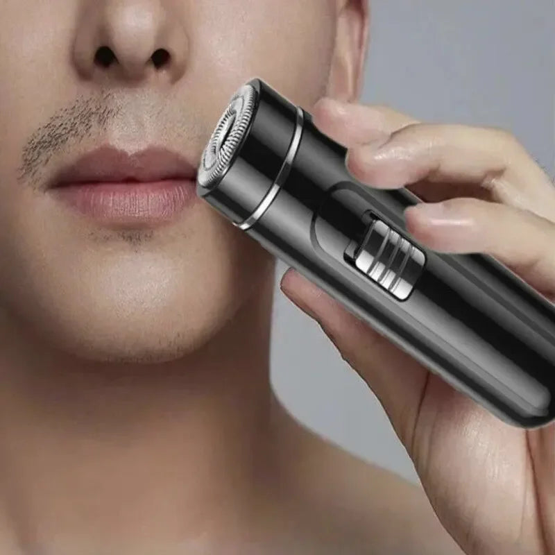 USB Rechargeable Electric Razor for Men – Wet & Dry Shaver, Compact Portable One-Button Grooming Tool for Home, Car & Travel