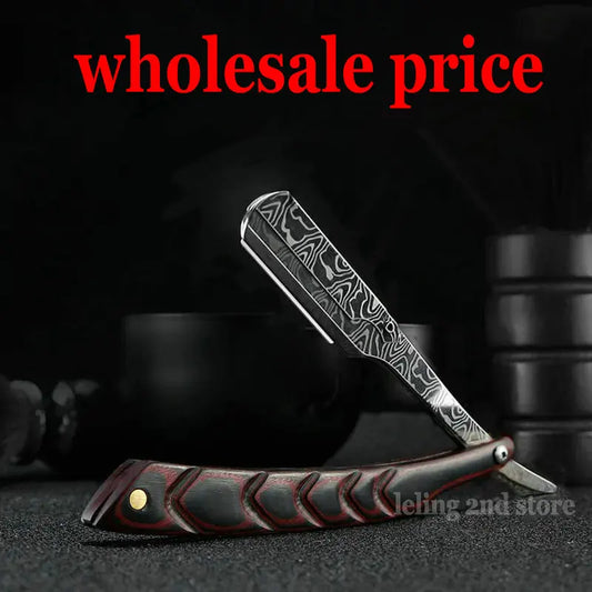 Men's Professional Manual Shaver – Stainless Steel Straight Edge Barber Razor, Folding Beard Cutter Gift