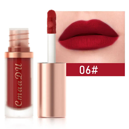 Waterproof Matte Velvet Lip Glaze – Moisturizing, Long-Lasting, Non-Stick Lip Gloss Lipstick Makeup