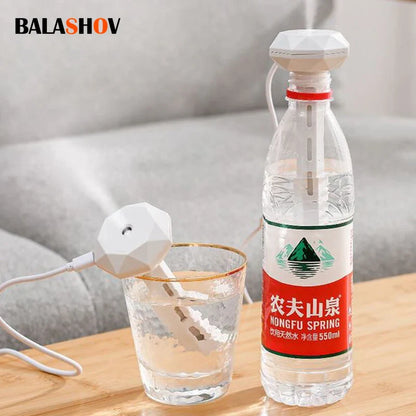 Mini USB Ultrasonic Humidifier & Air Diffuser — Portable Car/Home Aroma Mist Maker with LED Light