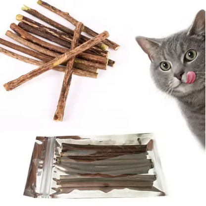 Silvervine Sticks for Cats – Natural Catnip Chew Toys for Teeth Cleaning, Kitten Teething & Training Pet Supplies Interactive Cat Teaser