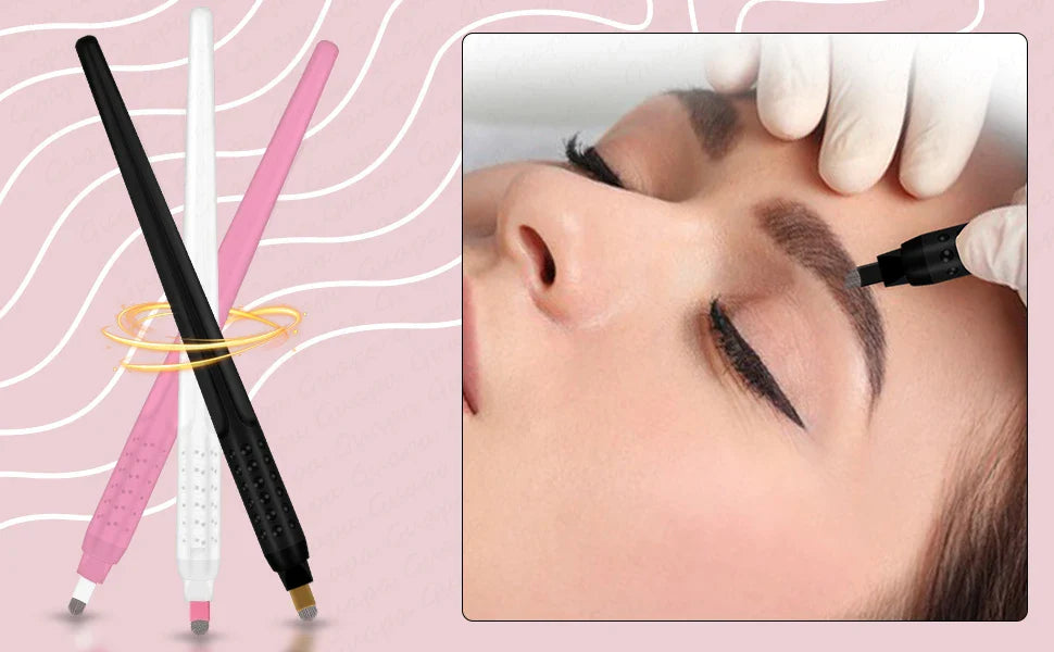 10PCS Microblading Disposable Pens — U18 0.18mm Microblade Tools for Eyebrow Permanent Makeup