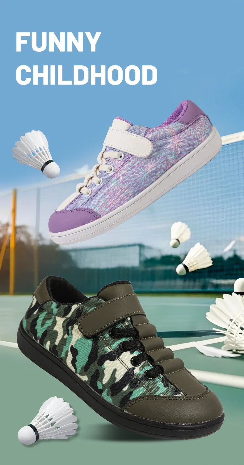 Children's Wide Barefoot Shoes – Anti-Slip Sports & Casual Shoes for Boys and Girls