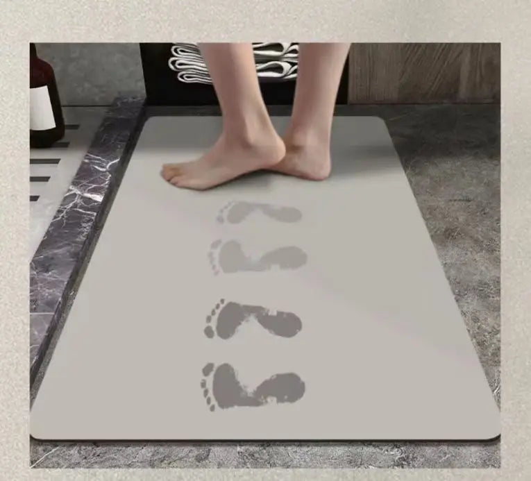 Cartoon Diatomaceous Mud Bathroom Mat – Soft, Absorbent Floor Rug for Toilet, Sink & Bedroom
