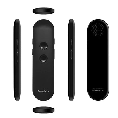 2024 T4 Portable Wireless Smart Translator - Two-Way Instant Voice Translation in 40 Languages, Bluetooth Multi-Language App