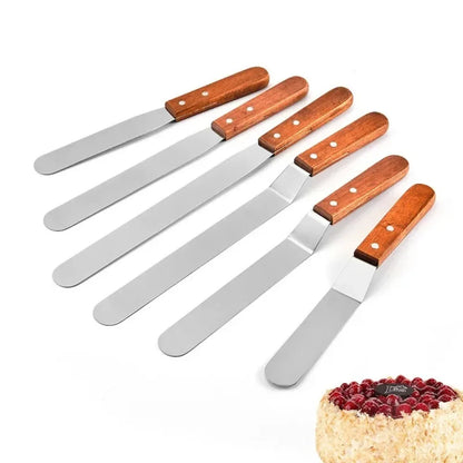 6/8/10/12 Inch Stainless Steel Icing Spatula – Cream Frosting Cake Decorating Tools & Accessories