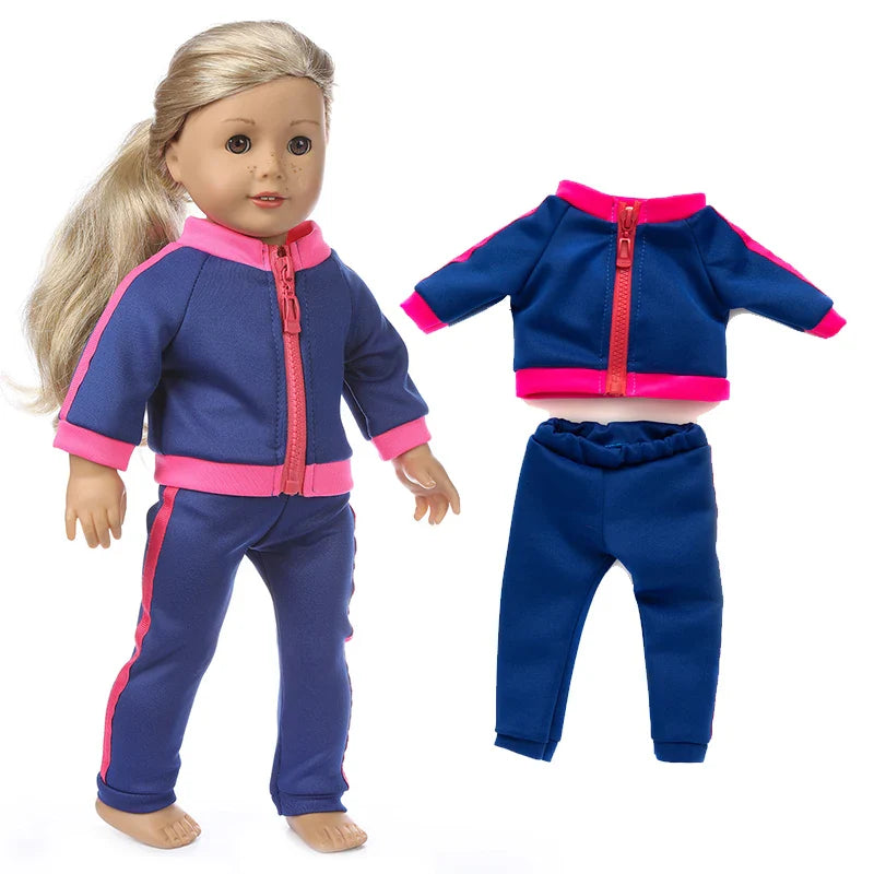 Baby Doll Bikini Outfit — Fits 43cm Born Bebe and 18-Inch American Dolls, Doll Clothes Set