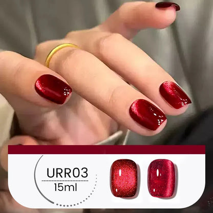 UR SUGAR Jelly Pink Cat Magnetic Gel Nail Polish 15ml - Glitter Ice Effect Soak Off UV LED Semi-Permanent Manicure Gel