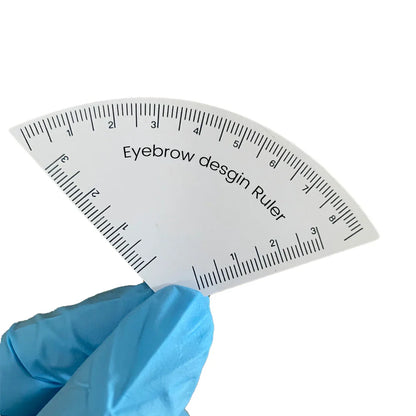 Fast Drawing Eyebrow Ruler – Microblading Mapping & Shaping Tool for Permanent Makeup, Reusable Tattoo Guide