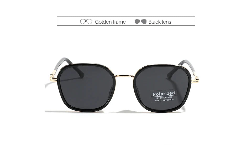 OVZA TR90 Polarized Sunglasses – Fashion Square Frame Driving Glasses for Men & Women S2074