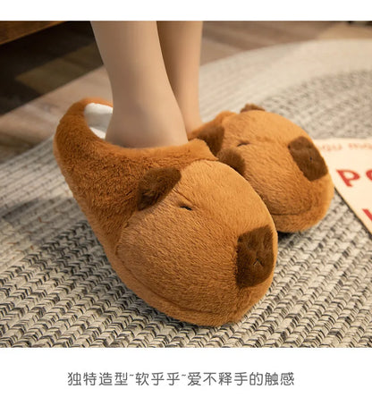 Winter Capybara Cosplay Costume - Adult Kigurumi Unicorn Onesie, Anime Nightgown, Halloween Cartoon Pajamas & Sleepwear