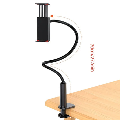 Universal 360° Rotating Adjustable Phone & Tablet Holder Stand with 70cm Flexible Gooseneck Base