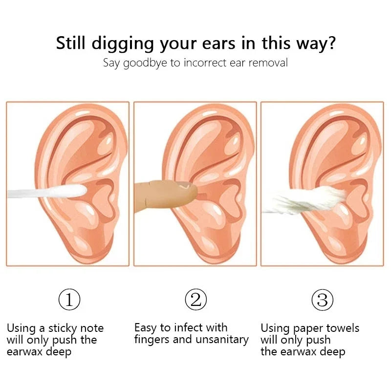 6-Piece Ear Cleaner Set – Stainless Steel Ear Wax Pickers, Wax Remover, Piercing Kit, and Ear Care Tools