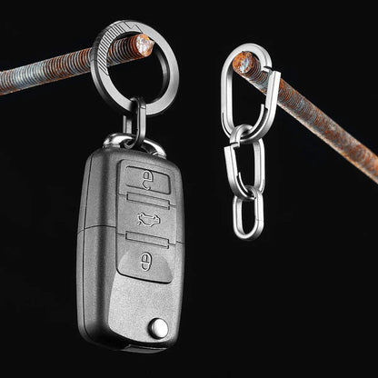 Luxury Titanium Key Ring Quickdraw — Lightweight EDC Carabiner Keychain for Men & Women