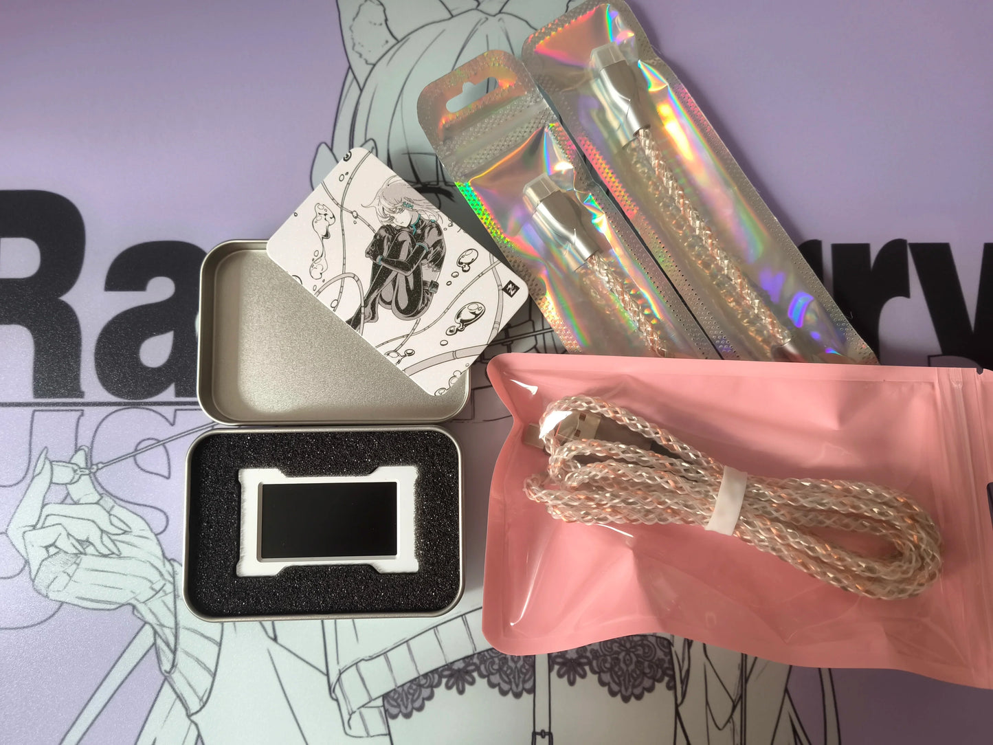 HMLAB ZNEO Gaming USB Hub – 2-to-3 Port with 8K Hz, Independent Power & Screen for Gaming Desk Setup