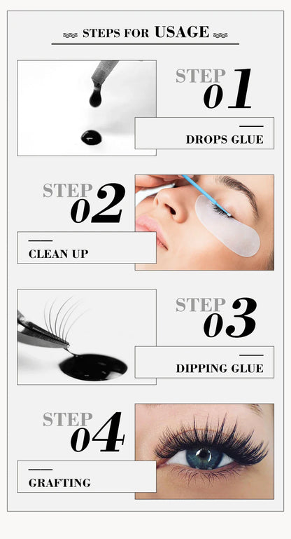 Extra Strong 1S UV Super Fast Eyelash Glue – Professional Adhesive with Box