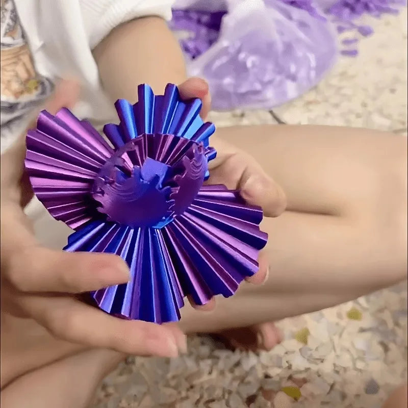 3D Gear Ball Fidget Toy – Stress Relief Spin Ball or Cube for Kids & Adults, Desk Toy for Anxiety & Focus
