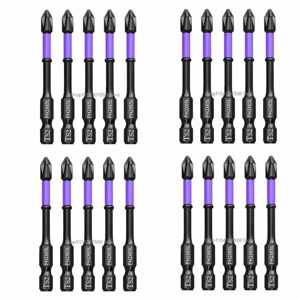 5–60PCS PH2 Magnetic Impact Driver Bit Set – Alloy Steel Cross Screwdriver Bits for Drill & Screw Driving Non-Slip Tool Kit