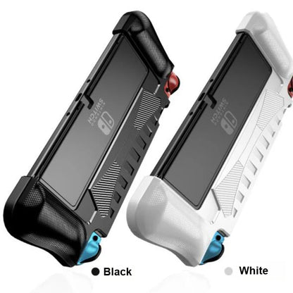 Protective Case for Nintendo Switch OLED – Ergonomic TPU Grip Shell, Dockable Cover for Comfort and Safety