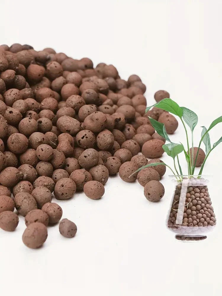 1LB Reusable Hydroponic Clay Pebbles - Lightweight Natural Clay Balls for Gardening & Plant Growing