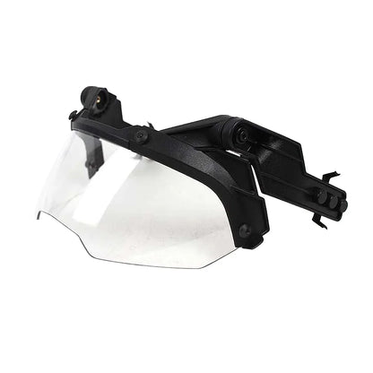 Tactical FAST Helmet Half Face Mask with Flip Goggles – Airsoft, Paintball, and Hunting Gear Accessories