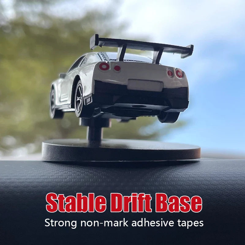 Drift Car Dashboard Toy Model — Swinging Sports Race Car Ornament for Interior Decor & Fun Accessories for Men