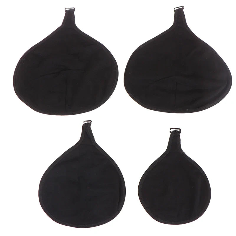 Women Silicone Breast Forms Protective Cotton Pocket Cover – Soft Mastectomy Prosthesis Holder for Artificial Breast Forms, Triangle Shape Comfort Support Accessory