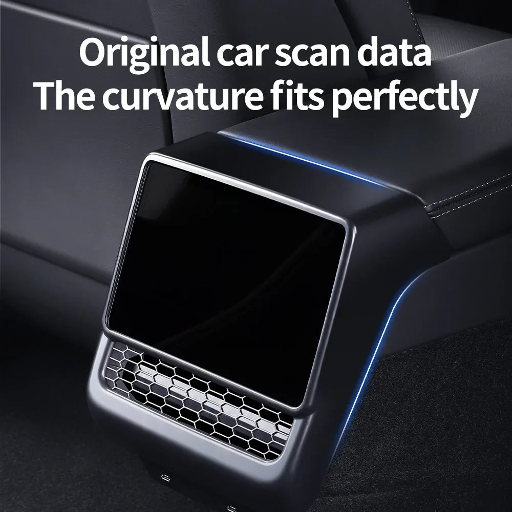 Tesla Model 3/Y Rear Center Console Vent Cover - Dust-Proof Interior Styling Accessory