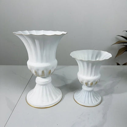 Retro Wrought Iron Flower Pots — Wedding, Dried Flower & Home Decoration Vases for Hotel & Event