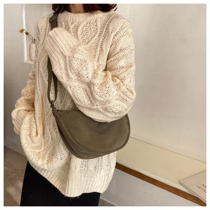 Casual Nylon Hobo Crossbody Bag for Women – Shoulder, Half Moon, Tote Travel Shopper & Purses