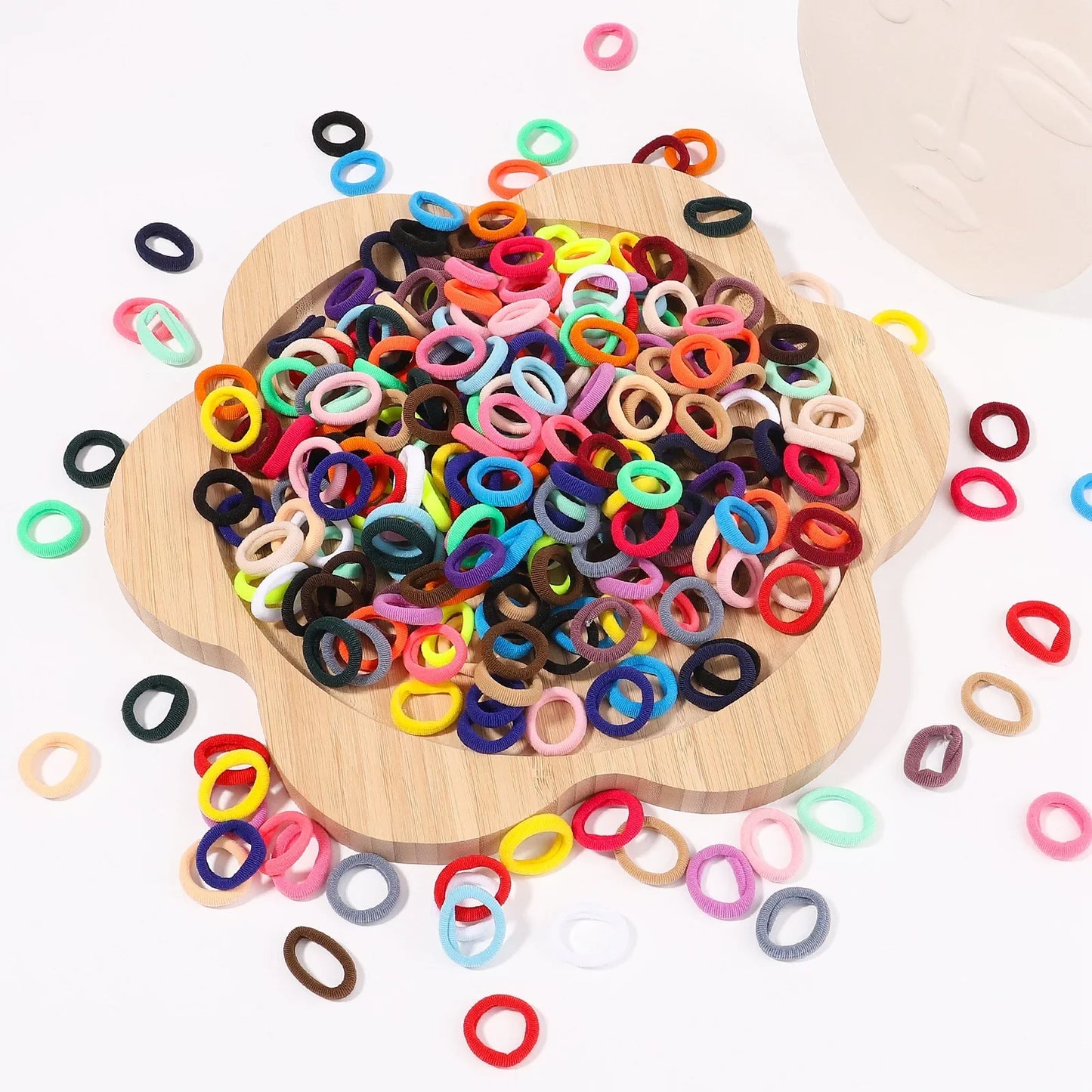 20/50PCS Kids Elastic Hair Bands – Girls Sweets Scrunchie Rubber Bands for Children Hair Ties & Headbands