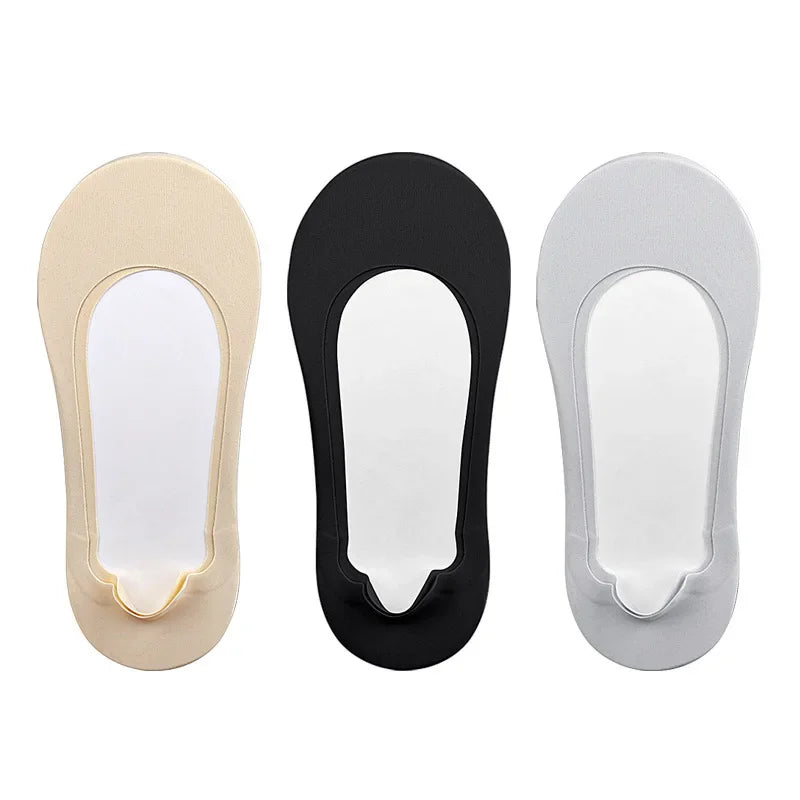 Women’s Boat Socks for Plantar Fasciitis – Shock Absorbing Insoles, Invisible Non-Slip Shoe Pads