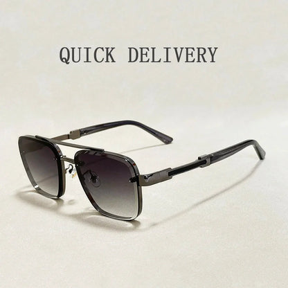 Luxury Square Sunglasses — Vintage Unisex Fashion Shades with UV Protection for Men & Women