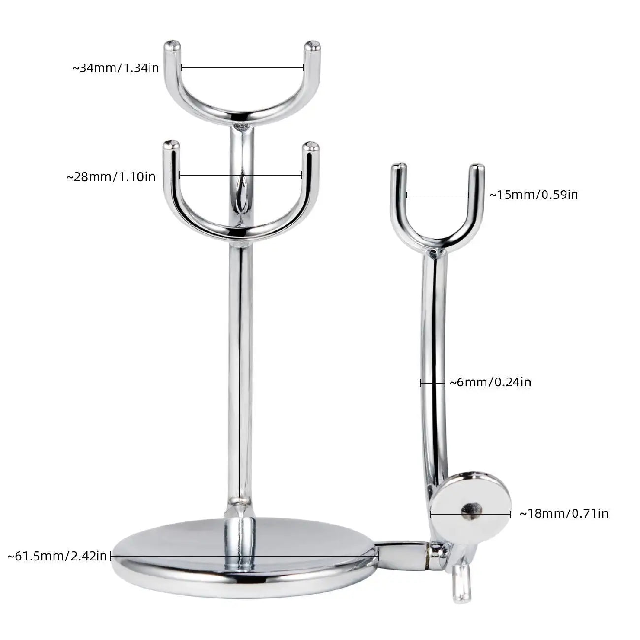Stainless Steel Shaving Stand and Soap Bowl – Unbreakable, Rust-Resistant for Smooth Wet Shaving