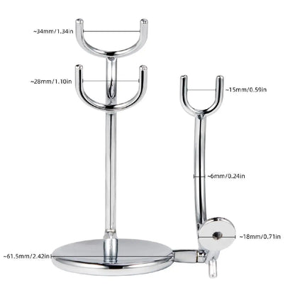 Stainless Steel Shaving Stand and Soap Bowl – Unbreakable, Rust-Resistant for Smooth Wet Shaving