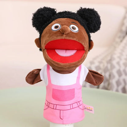 Kids Plush Finger Puppet Toys - 28-33cm Role Play Dolls for Bedtime Stories, Family Games & Creative Fun
