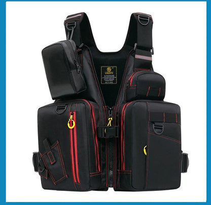 Multi-Functional Life Jacket Vest for Outdoor Fishing – Safety Vest with Storage Pockets & Buoyant Materials