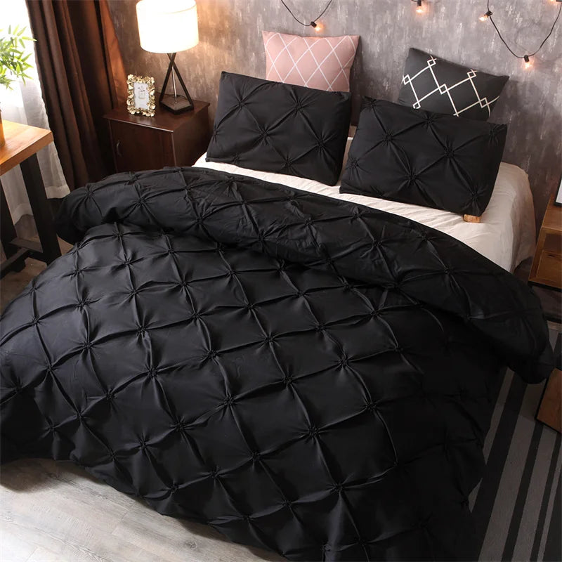 Queen 3-Piece Comfort Set – Gray Bed in a Bag Bedding Set with Duvet Cover & Pillowcases (No Comforter)