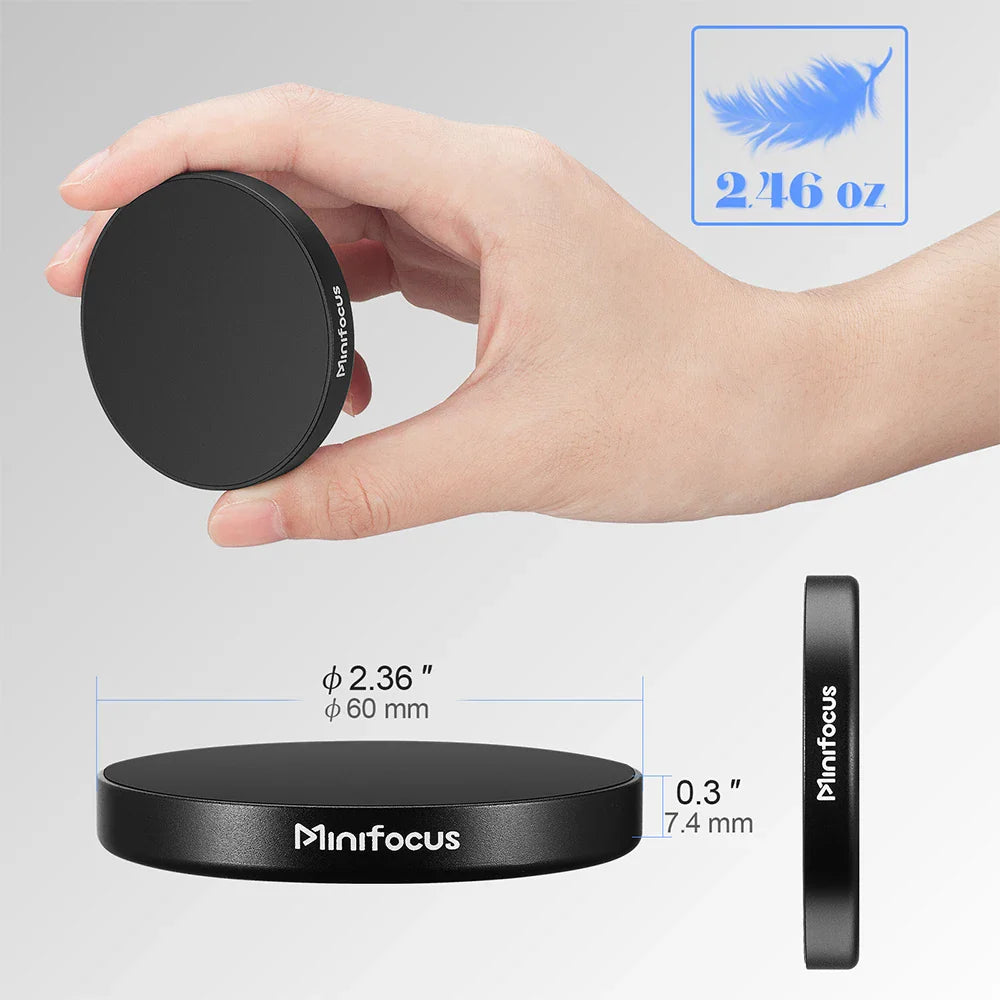 Magnetic Phone Holder for MagSafe with 1/4'' & 3/8'' Arri Holes Tripod Mount Adapter - Compatible with iPhone, Samsung, Huawei, Xiaomi Smartphones