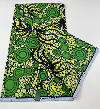 African Ankara Wax Print Fabric - 100% Cotton Soft Nigerian Real Wax Material for Women’s Party Dresses