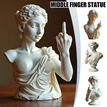 Vienna Goddess 3D Resin Statue — Funny Venus Figurine with Attitude, Home Decor Bust & Plaster Craft Sculpture
