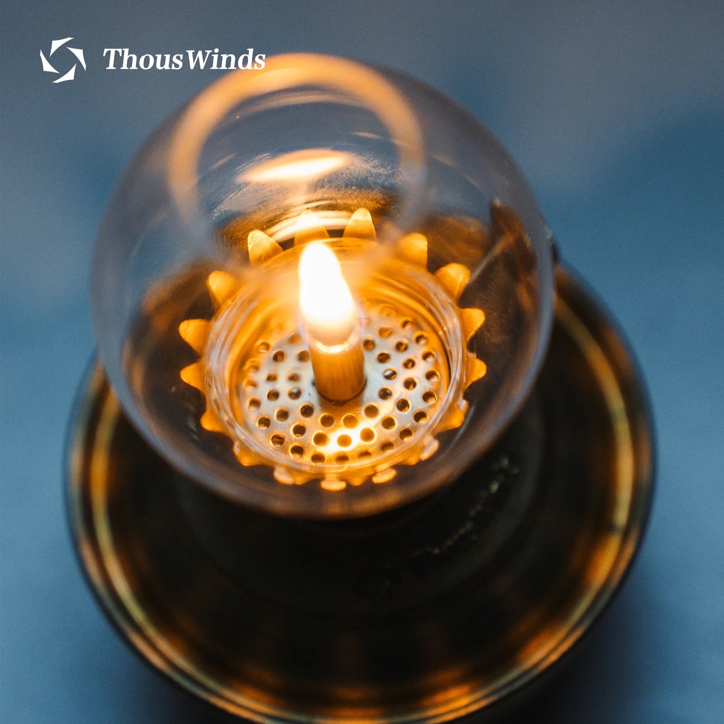 ThousWinds Luminara Mini Oil Lamp – Windproof Portable Retro Lantern with 20-Hour Burn Time for Camping and Hiking