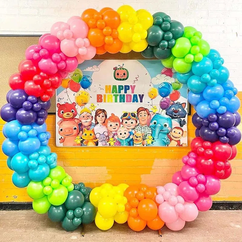 50/100PCS Rainbow Matte Balloons 5 Inch – Round Colorful Party Balloons for Wedding, Birthday & Holiday DIY Decoration Supplies