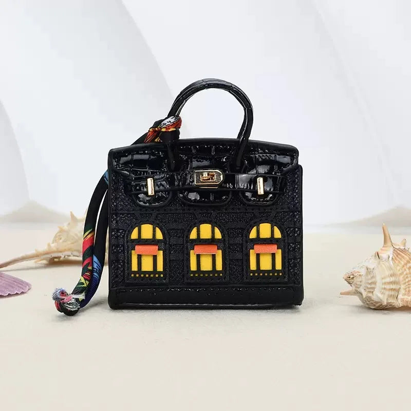 Mini Backpack Headphone Bag – Creative Hanging Case for AirPods 4/3/Pro2 & Galaxy Buds with Lanyard