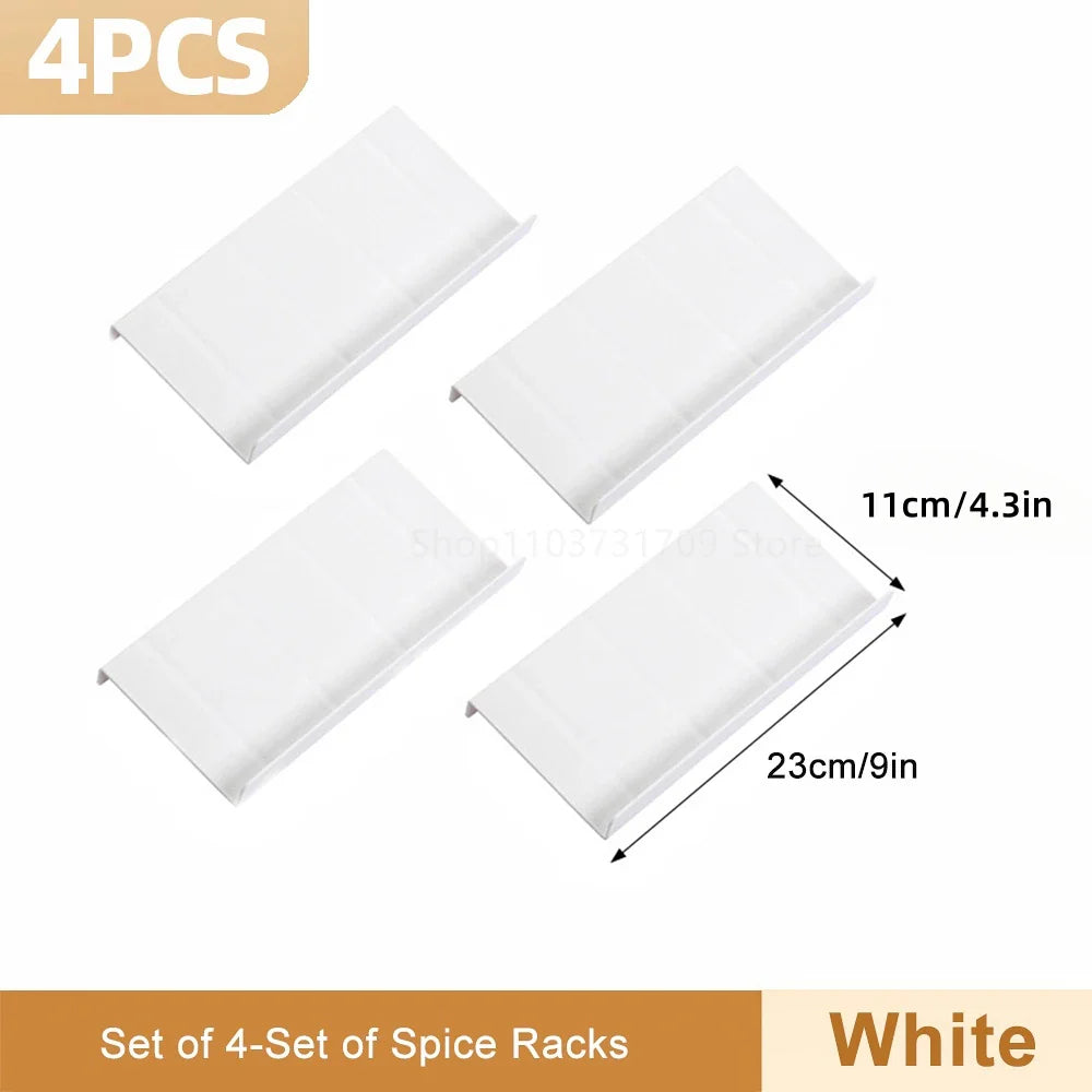 4-Layer Adjustable Kitchen Spice Rack – Drawer Organizer for Jars, Bottles & Pantry Storage